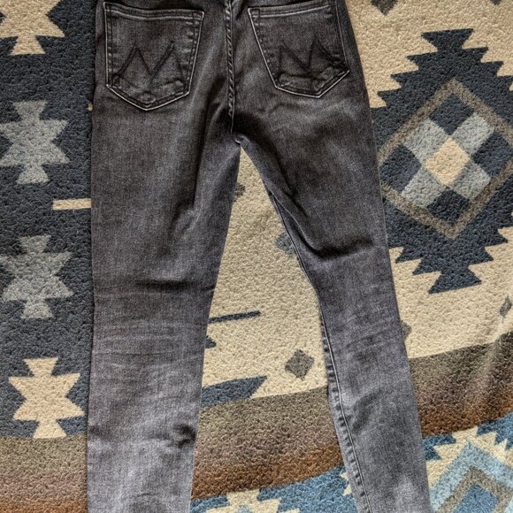 MOTHER Distressed Black Jeans, Size 26 - Picture 3 of 3